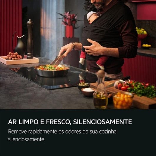 Campana extractora AEG NDC7792SM Canalizada/Recirculação 90cm SilenceTech LED