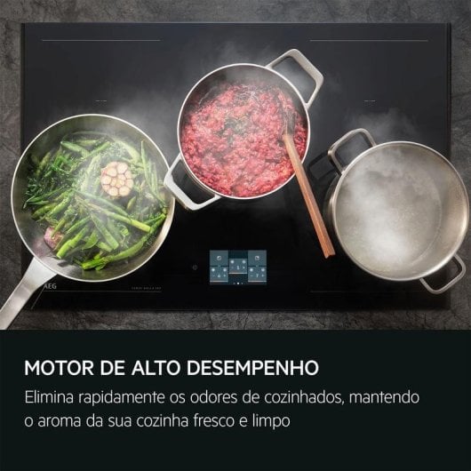 Campana extractora AEG NDC7792SM Canalizada/Recirculação 90cm SilenceTech LED