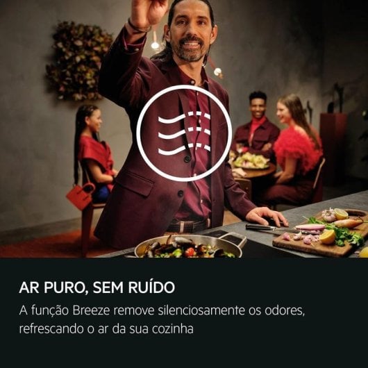 Campana extractora AEG NDC7792SM Canalizada/Recirculação 90cm SilenceTech LED