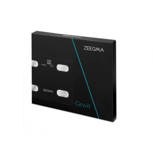 Balance intelligente ZEEGMA GEWIT 200 kg Bluetooth verre trempé blanc