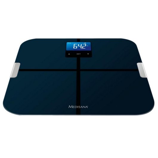 Balança Bioimpedância Medisana BS 440 Connect Até 180 kg 6 Índices Bluetooth LCD