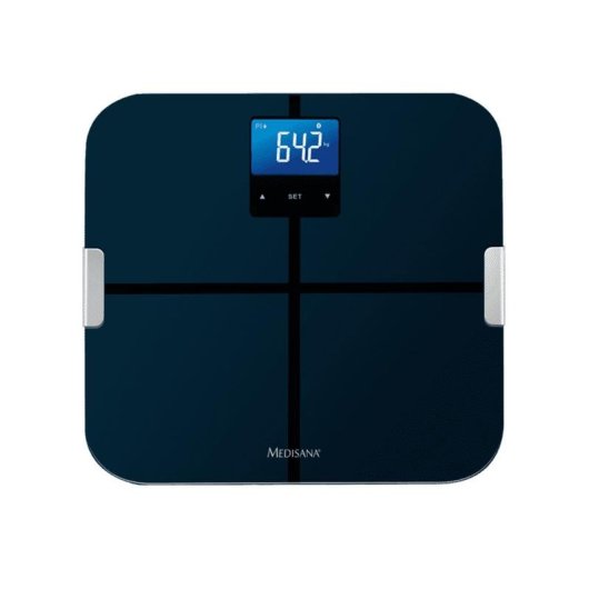 Balança Bioimpedância Medisana BS 440 Connect Até 180 kg 6 Índices Bluetooth LCD