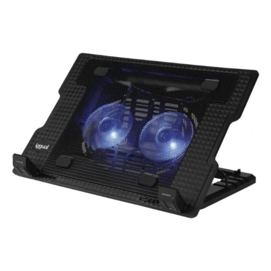 Support pour ordinateur portable IGGUAL RP2V17A double ventilateur 17" USB 4 positions