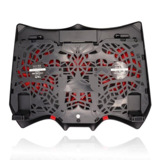 Support de refroidissement Havit F2081 Gaming RGB 4 ventilateurs 11-17 pouces