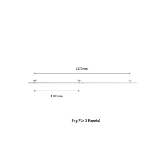 Support de Toit BLUETTI SOLIX RS40B RS40T RS40P – Aluminium – Résistance IP67