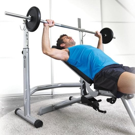 Rack HORIZON FITNESS Adonis Silber Verstellbar Kompatibel mit Adonis Bank