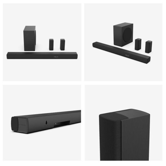 Barra di Suono Hisense AX5100Q 5.1 580W Bluetooth HDMI eARC Subwoofer Dolby Atmos Nera