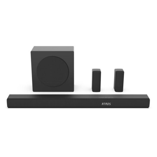 Barra di Suono Hisense AX5100Q 5.1 580W Bluetooth HDMI eARC Subwoofer Dolby Atmos Nera