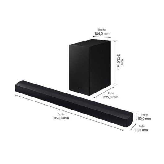 Soundbar Samsung HW-C460G 2.1 520W Bluetooth Wireless Subwoofer DTS Virtual:X Schwarz