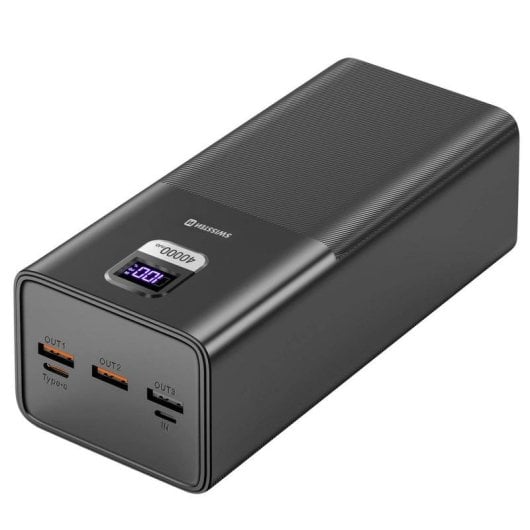 Powerbank Swissten 22013941 40000 mAh LiPo Noir Charge rapide USB-C