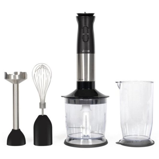 Mixeur plongeant LIVOO DOP246 800W 0.7L noir Turbo et accessoires