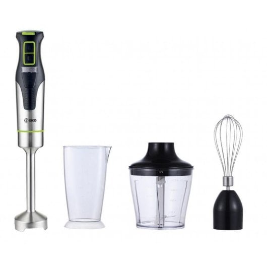 Mixeur plongeant ELCO PB-4445-4 1200W Acier inoxydable Noir Accessoires