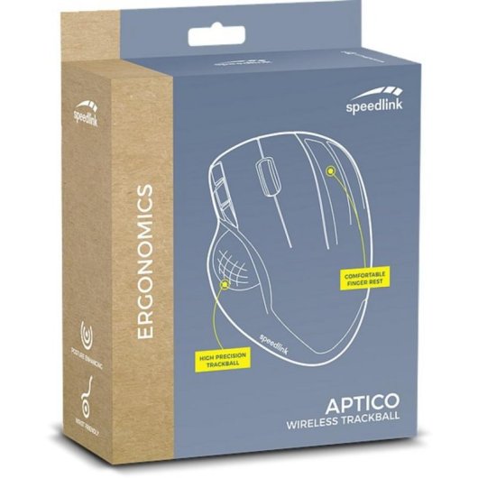 SPEEDLINK Aptico Souris Sans Fil RF Laser 1600 DPI Noir Rouge 5 Boutons Ergonomique