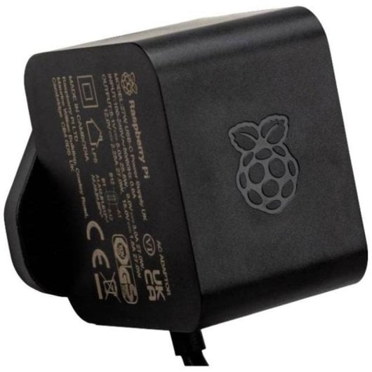 Fuente de Alimentación Raspberry SC1408 27W USB-C 5,1V 5A Negra