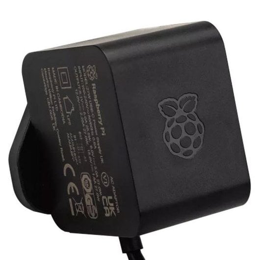 Fuente de Alimentación Raspberry SC1408 27W USB-C 5,1V 5A Negra