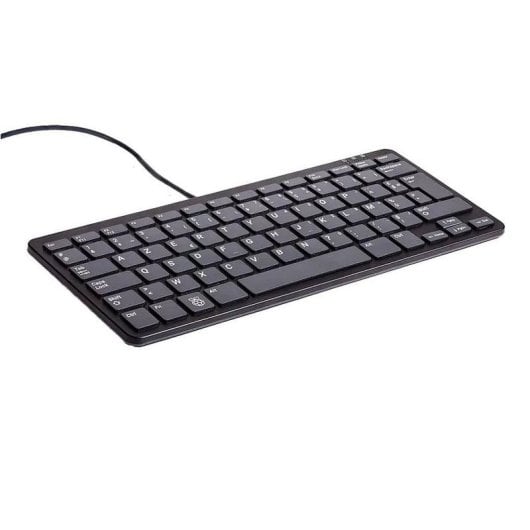 Clavier Raspberry KBOFF-BK avec hub USB filaire AZERTY français Noir