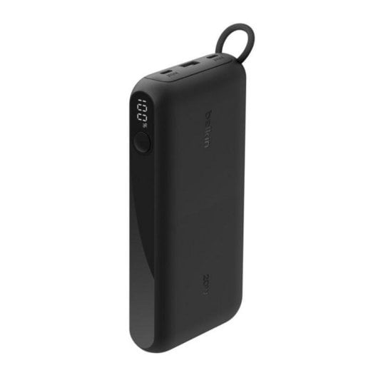 Batería externa Belkin BPB028HQBK 20000 mAh 3 salidas USB carga rápida negra