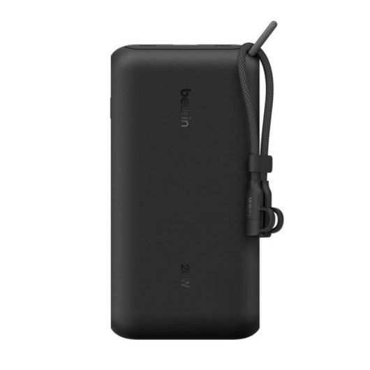Batería externa Belkin BPB028HQBK 20000 mAh 3 salidas USB carga rápida negra