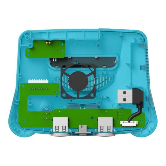 Boîtier Retroflag 64PICASE Bleu avec ventilateur pour Raspberry Pi 5