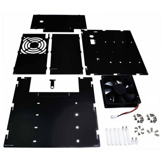 Case Hardkernel G230913102484 per Odroid H4 nero plastica 4x 3,5" slot
