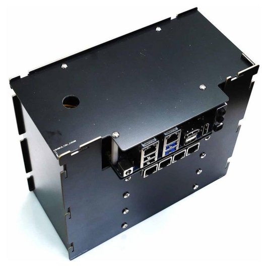 Case Hardkernel G230913102484 per Odroid H4 nero plastica 4x 3,5" slot