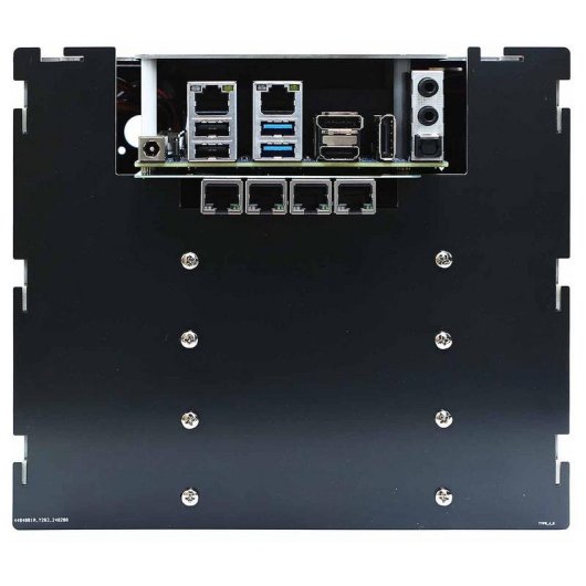 Case Hardkernel G230913102484 per Odroid H4 nero plastica 4x 3,5" slot