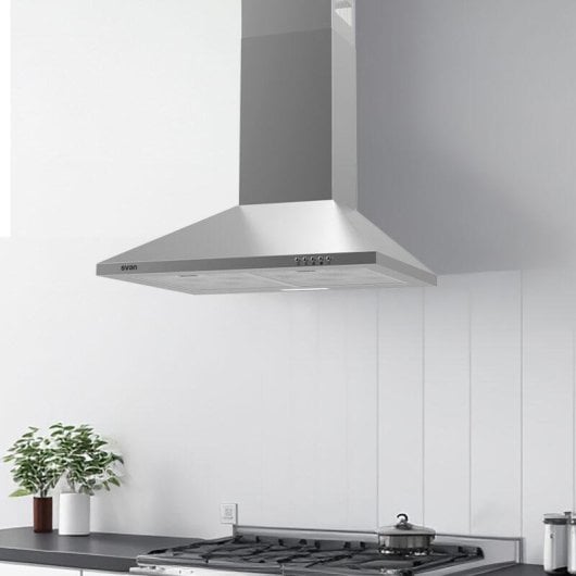 Campana extractora SVAN SCPP601BX Doble tiro 60 cm inox con filtros lavables
