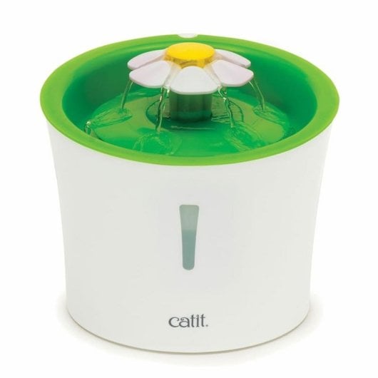 Bebedero automático Catit Flower Fountain para gatos 3 L verde blanco