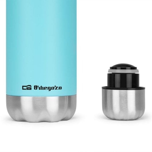 Thermoflasche Orbegozo TRL 753 750 ml Edelstahl Zyan Schraubverschluss