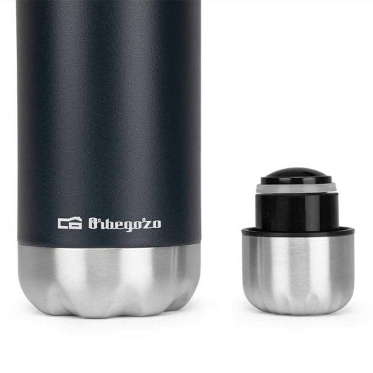 Thermoflasche ORBEGOZO TRL 1010 1000 ml Edelstahl Schwarz Isoliert