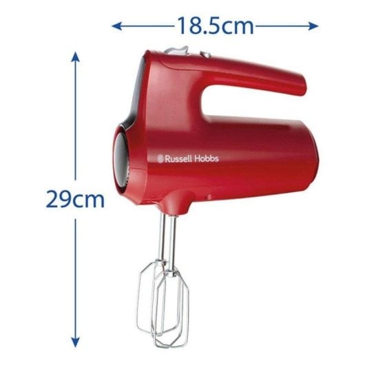 Batedeira de mão Russell Hobbs 27150-56 185W 5 velocidades cinzento e vermelho