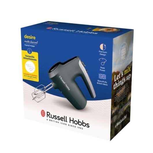 Batedeira de Mão Russell Hobbs 27151-56 Antracite/Prata 350W 5 Velocidades Turbo