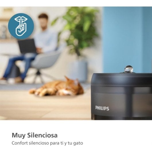 Bebedero automatique PHILIPS PAW3210/02 filtre carbone 2,2 L détecteur mouvement