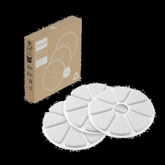 Filtro para bebedero gatos Philips PAW0010/01 carbón activado pack 3 unidades