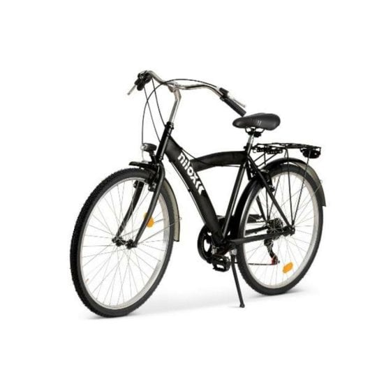 Bicicletta urbana NILOX Bici Muscolare 26" 6 velocità acciaio nero con luci integrate