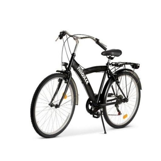 Bicicletta urbana NILOX Bici Muscolare 26" 6 velocità acciaio nero con luci integrate