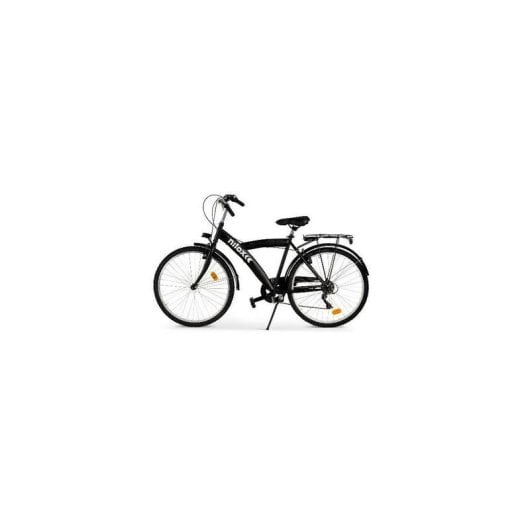 Bicicletta urbana NILOX Bici Muscolare 26" 6 velocità acciaio nero con luci integrate