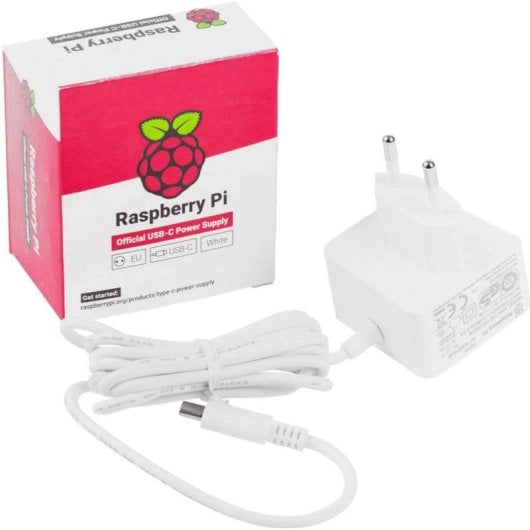 Fuente de Alimentación Raspberry RB-PS-PI4-WH 5V 3A USB-C Blanc officiel