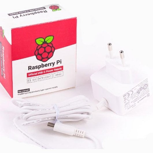 Fuente de Alimentación Raspberry RB-PS-PI4-WH 5V 3A USB-C Blanc officiel