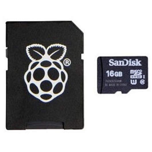 Tarjeta microSD Raspberry RB-NOOBS-16GB-PI4 16 GB con sistema operativo preinstalado