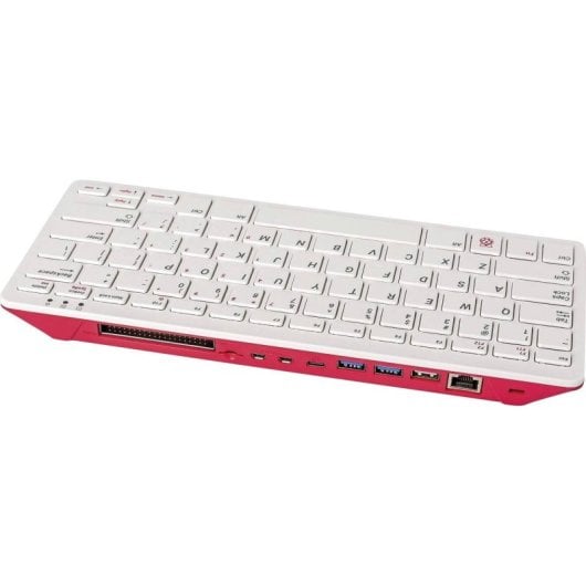 Raspberry Pi 400 4GB Mini PC Clavier compact AZERTY blanc