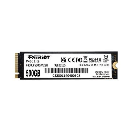 Disco Duro Patriot P400 Lite 500GB SSD M.2 PCIe 4.0 NVMe 3500MB/s