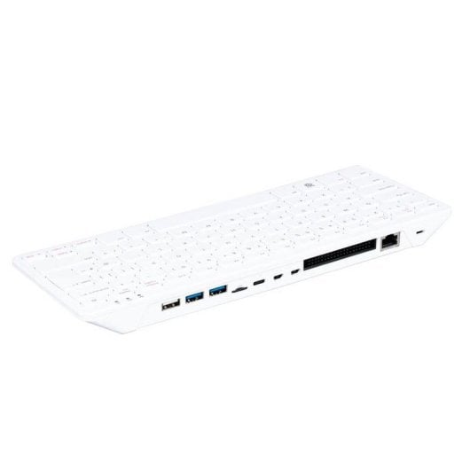Raspberry Pi SC1234 ARM 8GB Mini PC Clavier Compact AZERTY Blanc WiFi