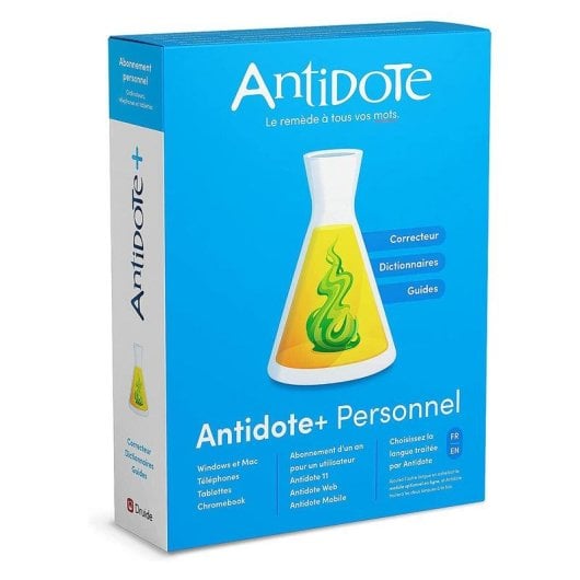 Logiciel Nuance Antidote+ Personal ANTI021 Français 1 licence boîte