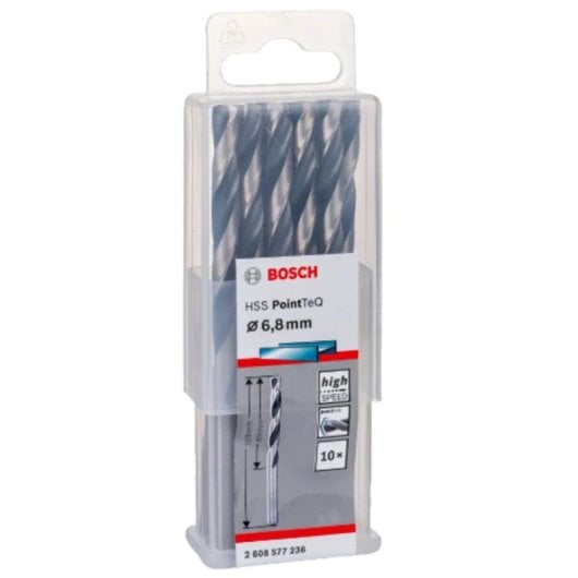 Bohrer BOSCH 2 608 577 236 HSS PointTeQ 6,8 mm zylindrischer Schaft 10er Pack