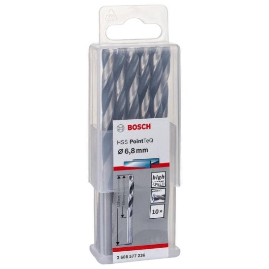 Bohrer BOSCH 2 608 577 236 HSS PointTeQ 6,8 mm zylindrischer Schaft 10er Pack