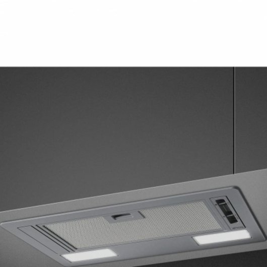 Campana extractora SMEG KSG52E Dunstabzug Abluft/Umluft 53cm LED Silber