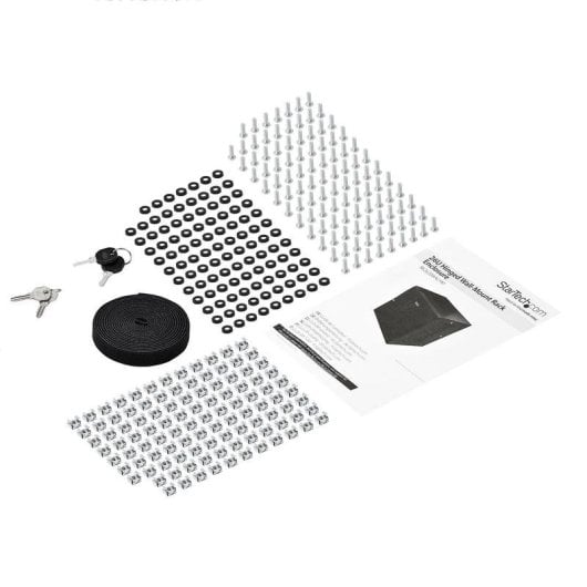 Rackschrank StarTech.com RK2620WALHM 26U Wandmontage 4 Säulen Stahl 90 kg Schwarz