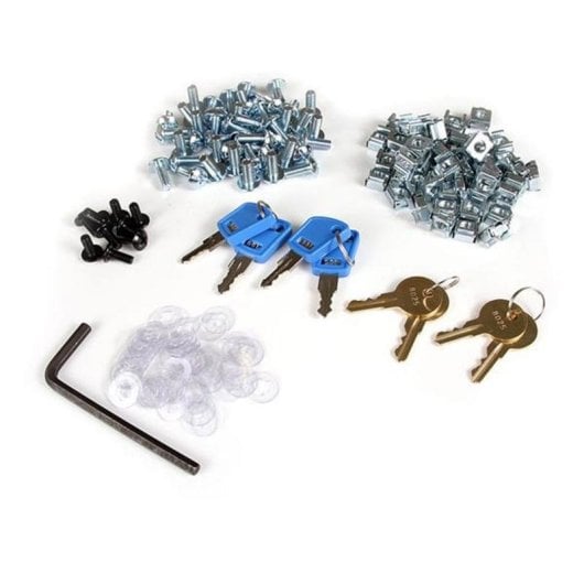 Armoire rack StarTech.com RK2536BKF 25U 4 montants acier noir roues sécurité