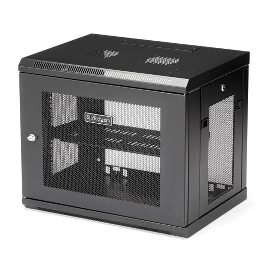 Armario Rack StarTech RK9WALM 9U pared acero 90 kg negro estante 1U